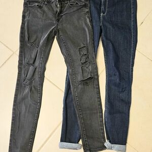 EUC women's jeans. American Eagle Outfitters size 6 & Hollister size 11R.